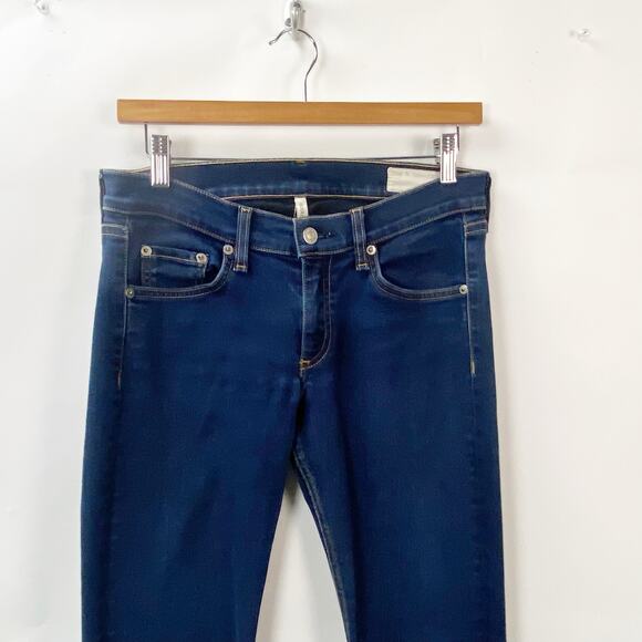 rag & bone Peyton Stiletto Bootcut Jeans Low Rise Dark Wash DenimWomen's 27 - Picture 3 of 13